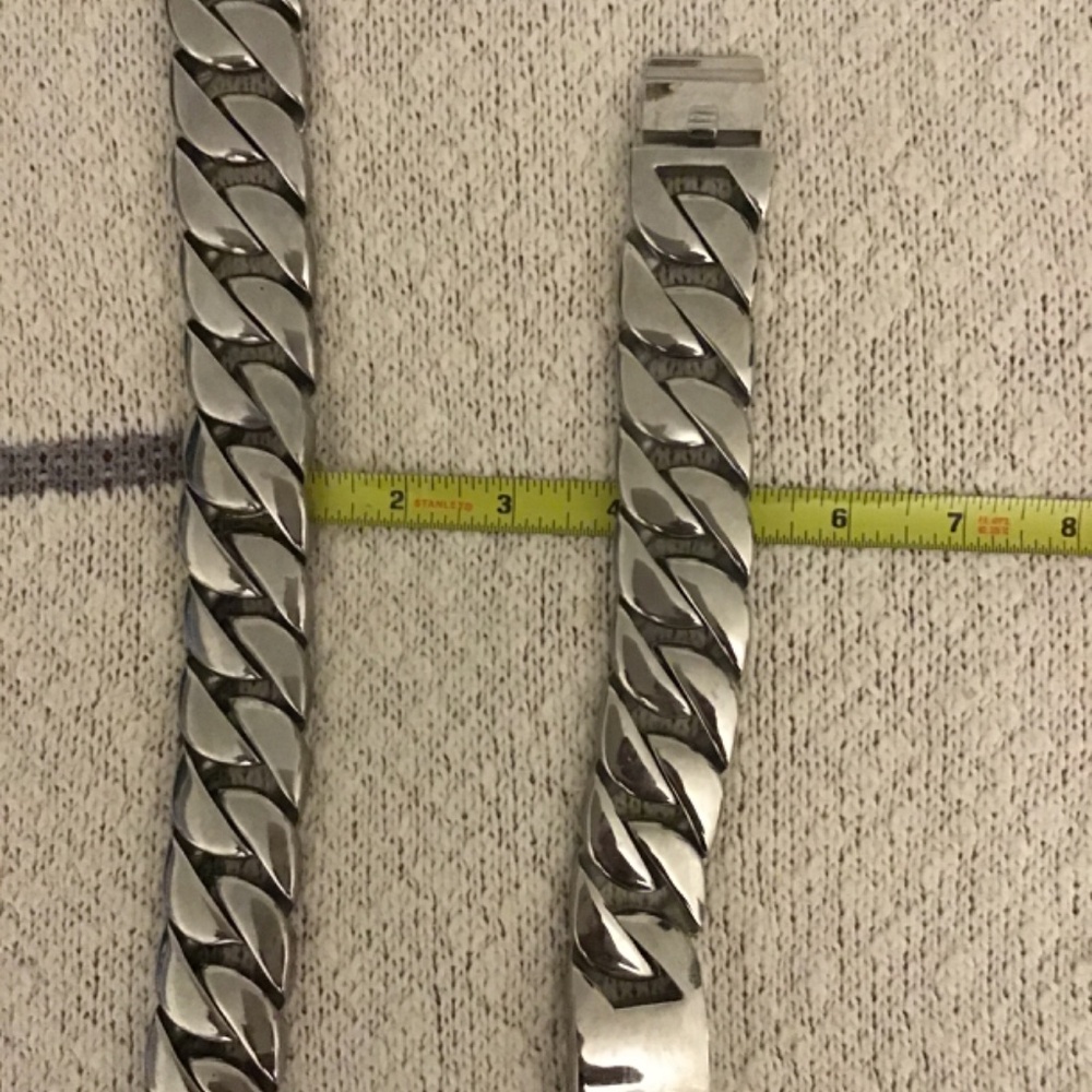 Mans necklace- chain & bracelet - Picture 4 of 6